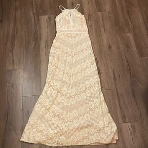 Ivory Glittery Long Dress